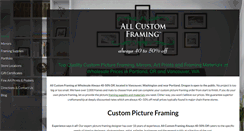 Desktop Screenshot of customframingwholesale.com